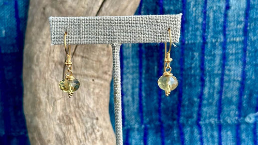 Natural Citrine Earrings by Andrew Thornton