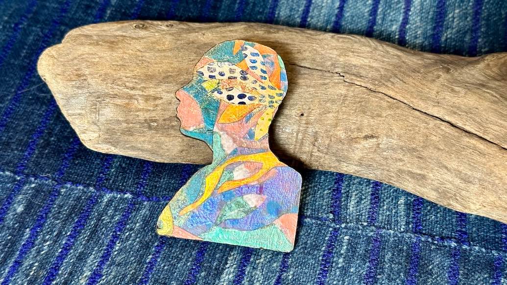 Inner Jungles Art Pin / Brooch by Andrew Thornton