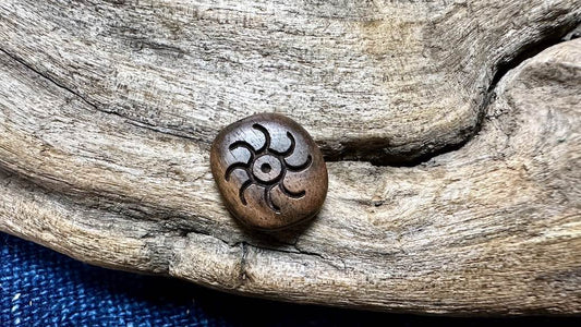 Lillypilly Wooden Square Bead - Tiger Ebony - 15mm