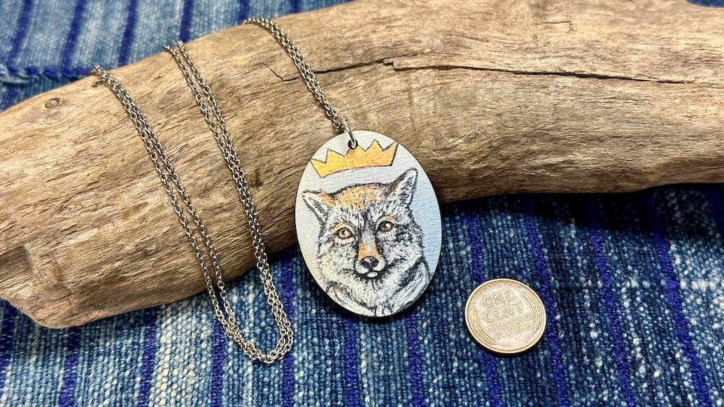 Noble Creatures Wooden Pendant / Necklace