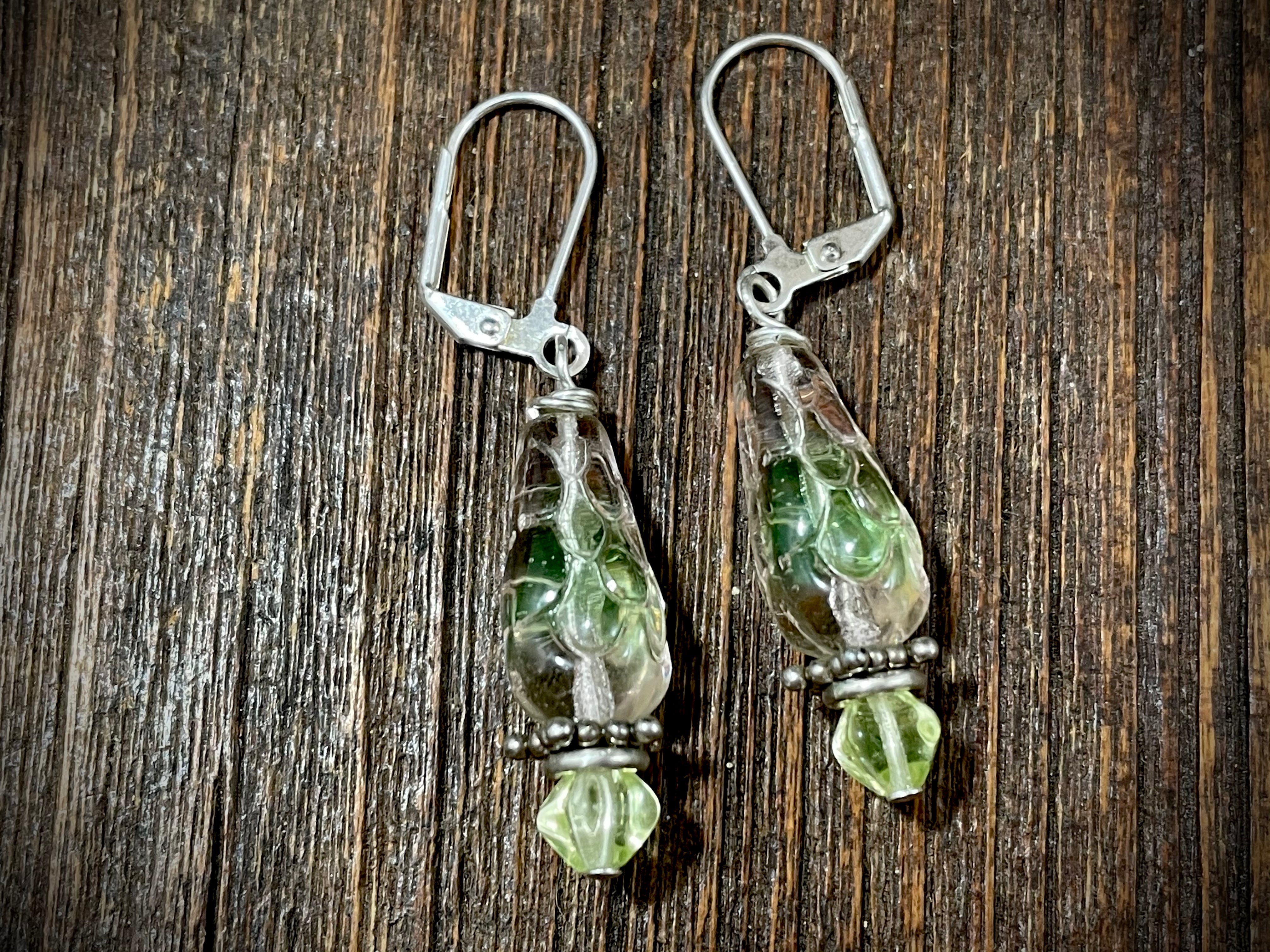 Czech hot sale glass earrings