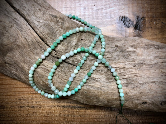 Multicolor Chrysoprase Faceted Rounds Bead Strand - 3mm - 15.5"