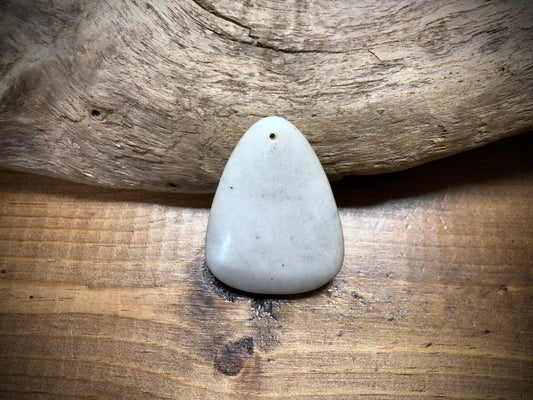 New Jade Stone Pendant - Rounded Triangle