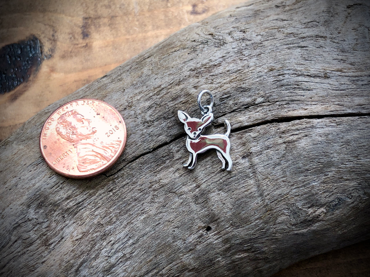 Sterling silver shop chihuahua charm