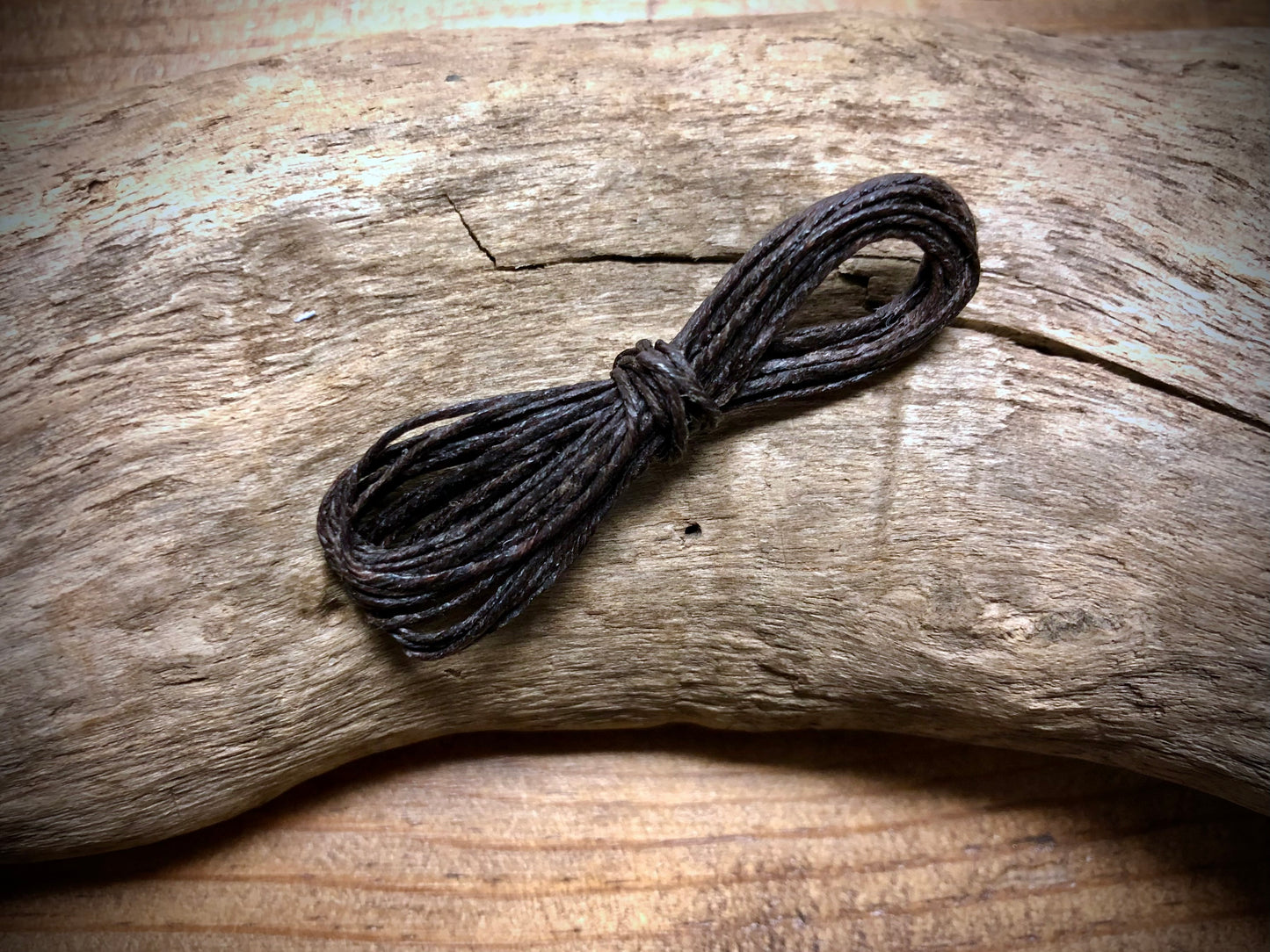 Waxed Irish Linen - Dark Brown