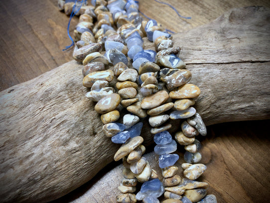 Marbled Blue Chalcedony Nuggets