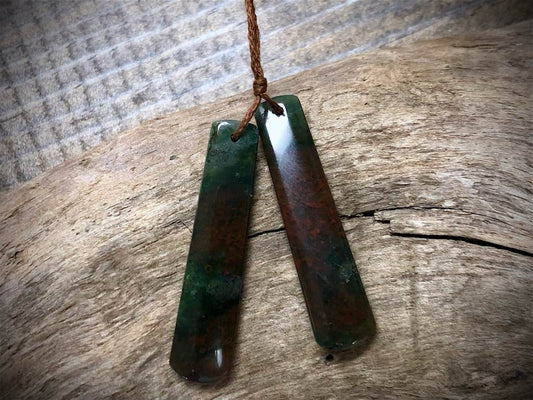 Bloodstone Gemstone Pair