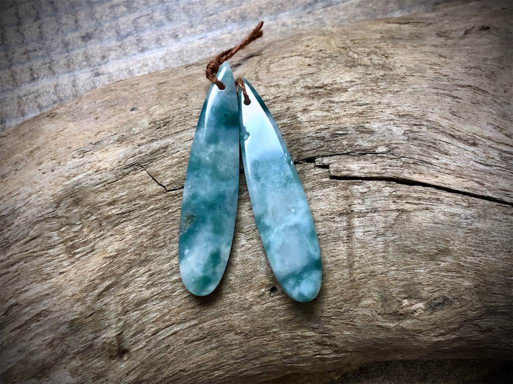 Green Mountain Jade Gemstone Pair