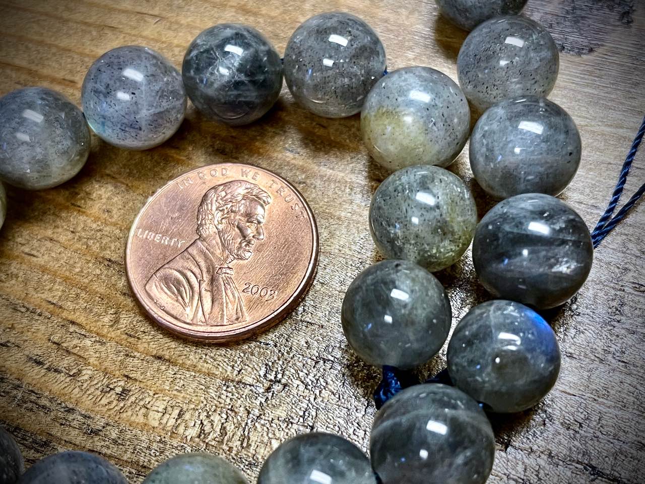 Labradorite Rounds Bead Strand - 10mm - 8" - Grade A