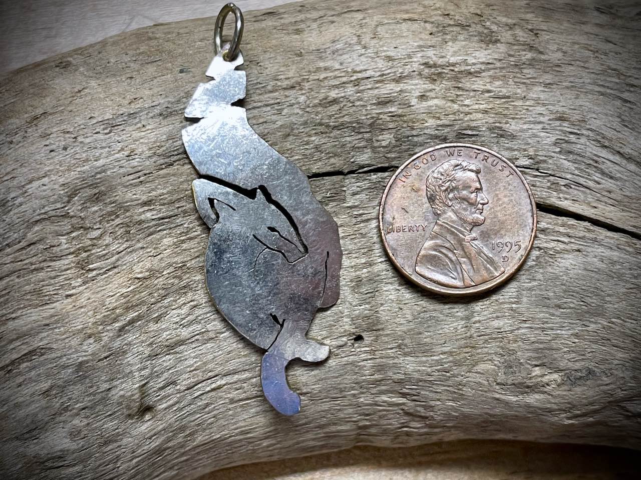 Prancing Fox Pendant by Nori Greer